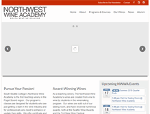 Tablet Screenshot of nwwineacademy.com